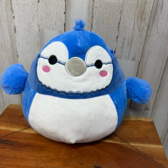 Squishmallows Babs the Blue Jay Medium Plush Toy 10" Washable - Picture 1 of 6
